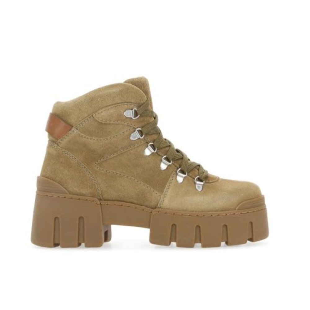 Isabel Marant Suede Leather Trim Embellishment Combat Boots Women's Size: 6 | US